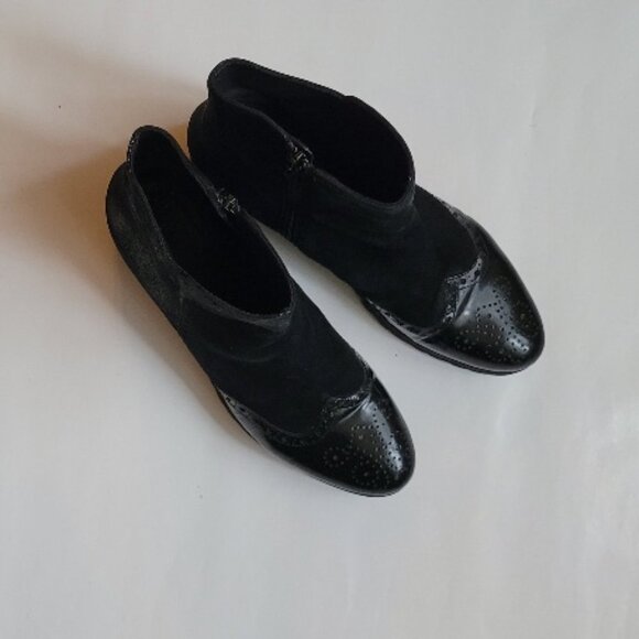 LUCA GROSSI WOMEN SUEDE BOOTIES SIZE 38 1/2 USED - Picture 2 of 14